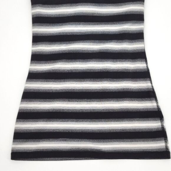 Lululemon Power Y Tank Top Shirt Built-Support No Padding 6 Black White Stripes - Picture 3 of 11